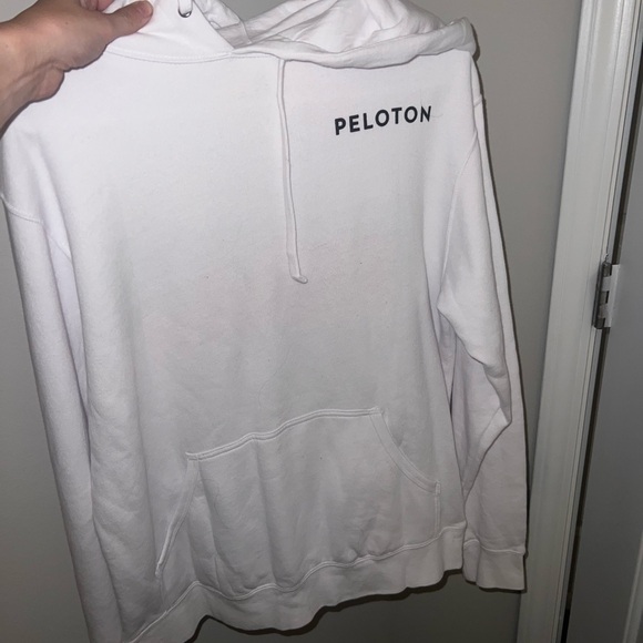 Peloton Sweaters - Peloton Men's White Hoodie